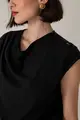 Blusa Detalhes Pregas E Botões