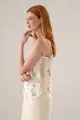 Blusa Alças Estampa Detalhes Renda