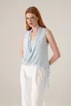Blusa Transpasse Tricot