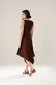 Vestido Com Assimetria Malha