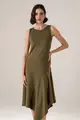 Vestido Com Assimetria Malha