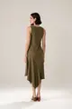 Vestido Com Assimetria Malha
