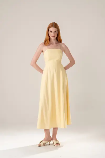 Vestido Alças Trançado Costas