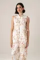 Blusa Bordado Floral Amarrações