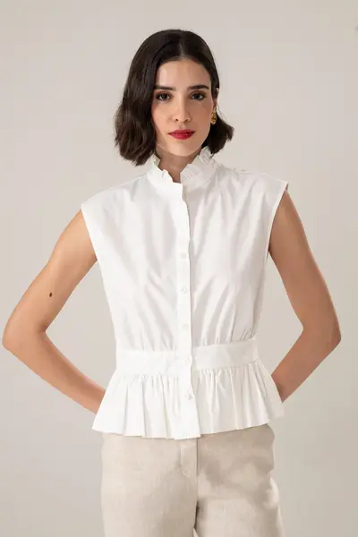 Blusa Acinturada Franzidos