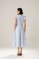 Vestido Detalhe Entremeios Cinto Flor