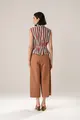 Blusa Listras Acinturada Franzidos