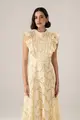 Vestido Algodão Bordado Detalhe Entremeios