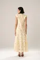 Vestido Algodão Bordado Detalhe Entremeios