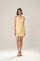 Vestido Frente Única Decote Degagê Cetim