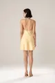 Vestido Frente Única Decote Degagê Cetim