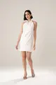 Vestido Frente Única Decote Degagê Cetim