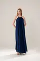 Vestido Detalhe Metal Decote