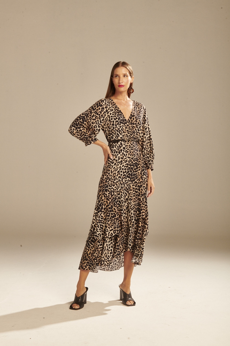Vestido Pescar9 jersey jacquard cebra main image 0